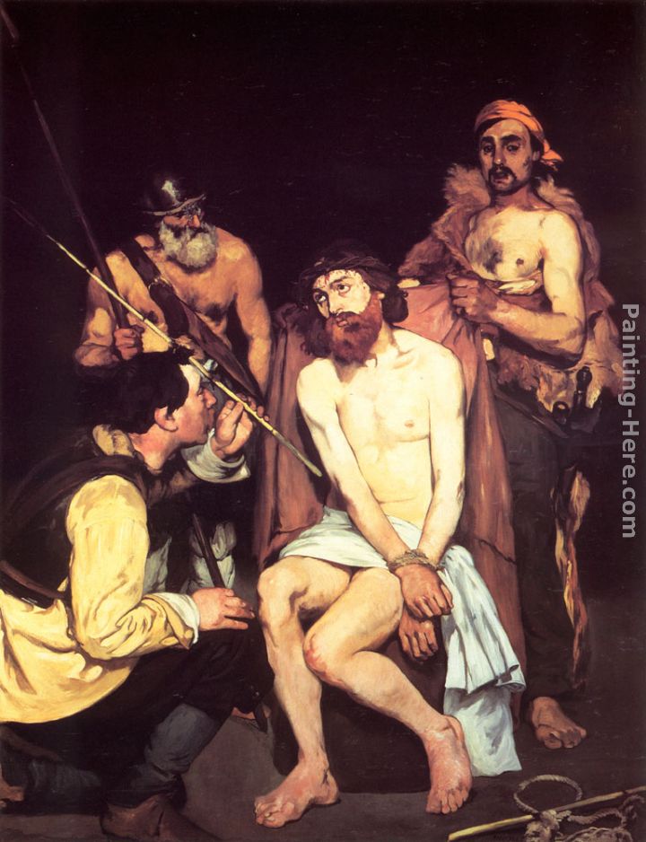 Jesus Mocked by the Soldiers painting - Eduard Manet Jesus Mocked by the Soldiers art painting